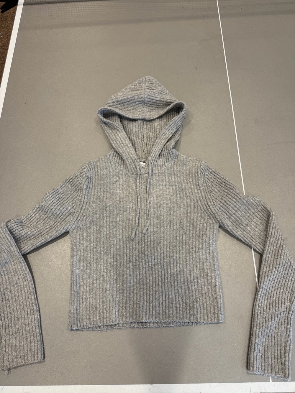 Stradivarius fitted knit hoodie